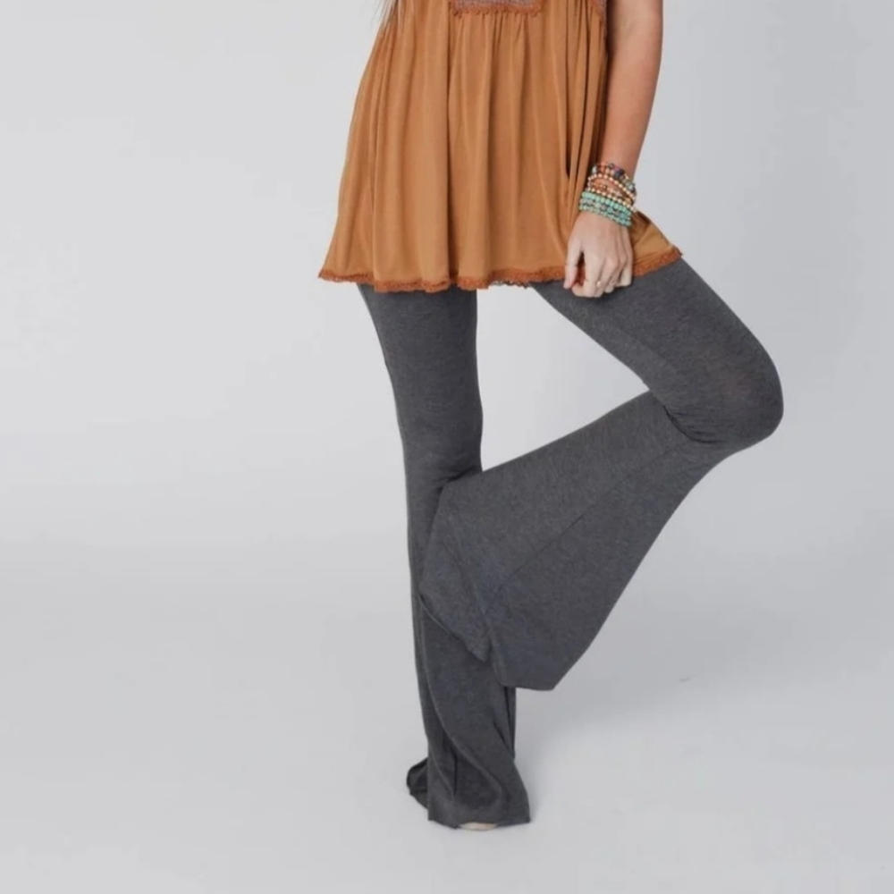 Gray Women's Flared Pants
